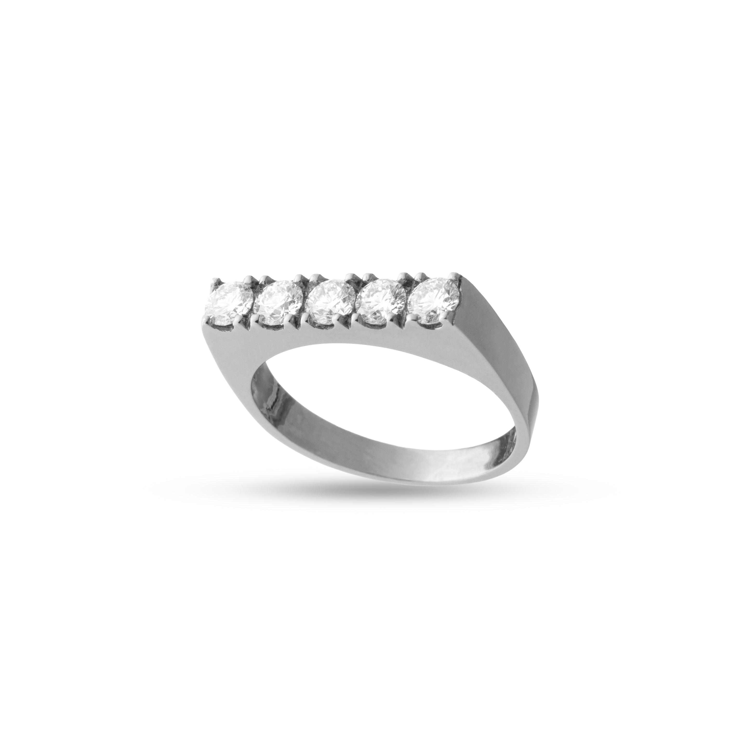 DIAMOND BAR RING