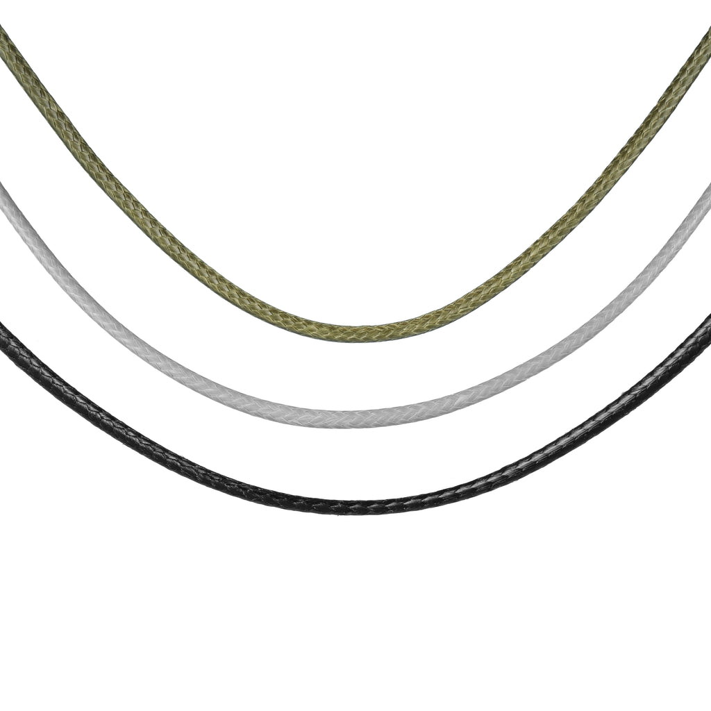 LEATHER NECKLACE WITH EMERALD CHARM